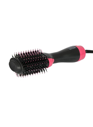 Arabest Hot Air Brush 3 in 1 Straightening Brush Volumizer and Hair Dryer, Pink/Black