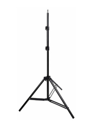 Retractable Photography Tripod Light Stand, Black