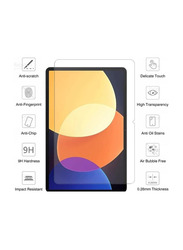 Hyx Xiaomi Pad 5 Pro 12.4 Inch 2022 9H Hardness Scratch Resistant Tempered Glass Screen Protector, 2 Piece, Clear