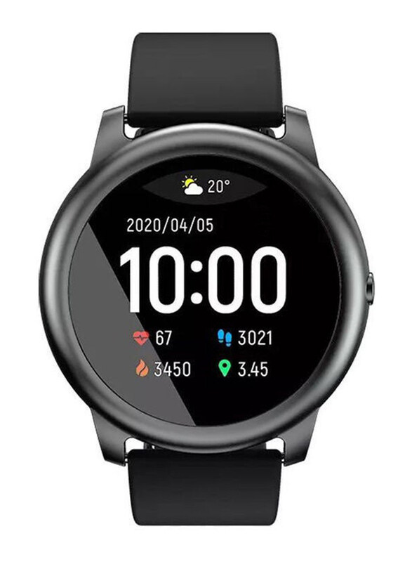 Haylou 1.28-inch 340mAh LS05 Solar Smartwatch, Black, Global Version