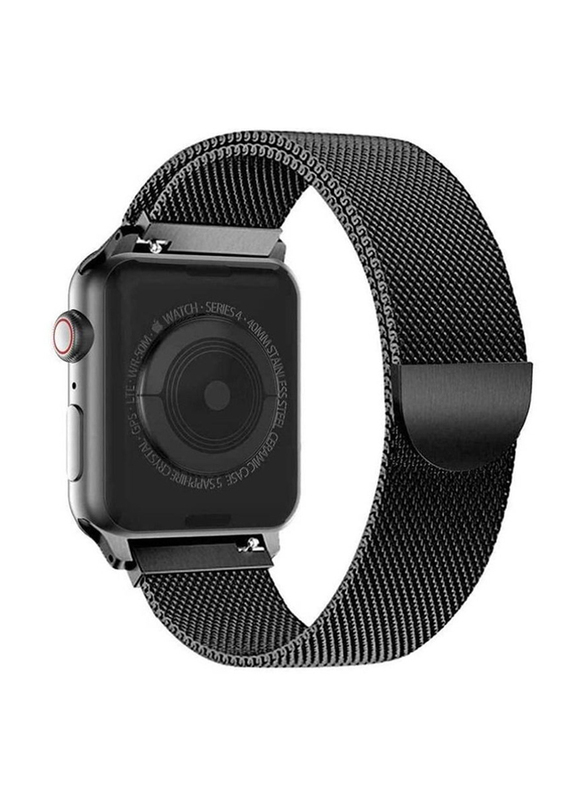 Replacement Mesh Loop Band Strap for Apple Watch 44mm, Black