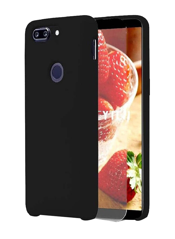 OnePlus 5T Ultra-thin Silicone Full Body Protection Mobile Phone Back Case Cover, Black