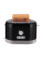 Arabest 2 Slice Bread Countertop Toaster with Heating Control & Detachable Crumb Tray, 870W, Black