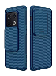 OnePlus 10 Pro 5g Ultra Slim Protective Camshield Slide Camera Frosted Shield Mobile Phone Case Cover, Blue