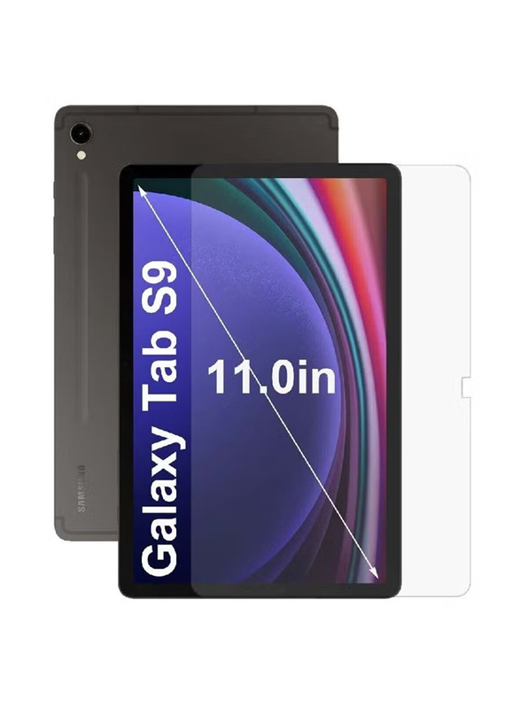 HYX Samsung Galaxy Tab S9 11 Inch 2023 9H Scratch Resistant Bubble Free Tempered Glass Screen Protector, Clear