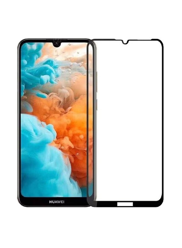 

Generic Huawei Y6 Prime Tempered Glass Screen Protector, Clear/Black