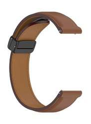 Perfii Genuine Cow Leather Watch Strap for Fossil Gen 5 Julianna/Gen 5 Garrett 22mm, Brown