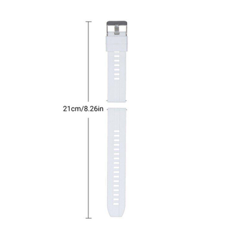 22mm Silicone Quick Release Watch Strap Band with Buckle Soft Breathable Wristband for 22mm Traditional & Smartwatch, Black