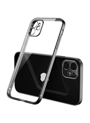 Apple iPhone 12/12 Pro Anti-Drop Matte Shell Aluminum Alloy Frame Mobile Phone Case Cover, Clear