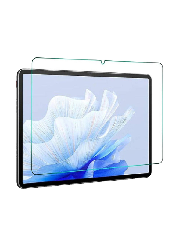 Huawei MatePad Air 11.5-Inch PU Leather Slim Folding Multi-Viewing Angles Stand Protective Flip Tablet Case Cover with Screen Protector, Blue/Clear