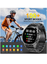 Fitness Monitor Smartwatch with Bluetooth Calling, Black