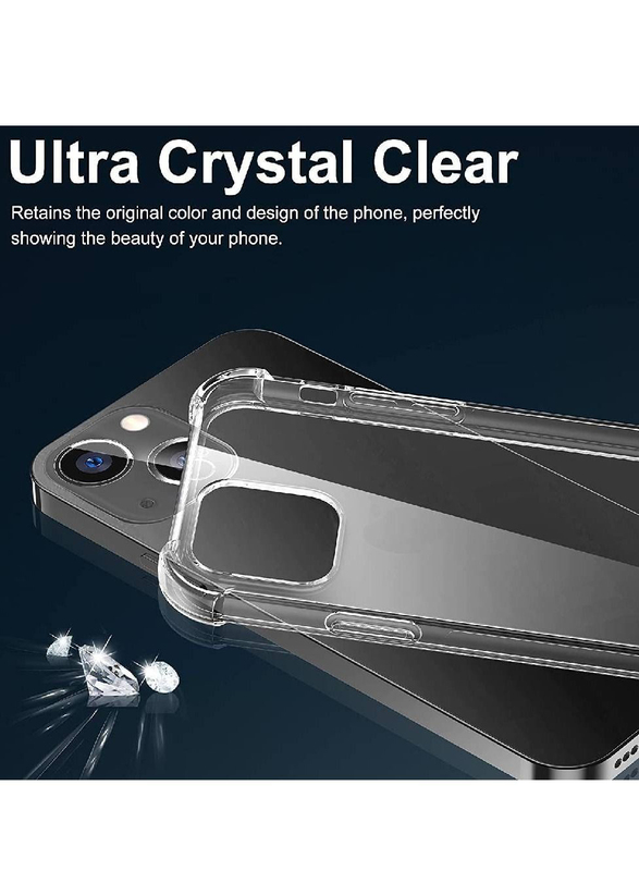 Apple iPhone 14 Plus Soft Silicone Shockproof Anti-Scratch Protective Mobile Phone Case Cover, Clear