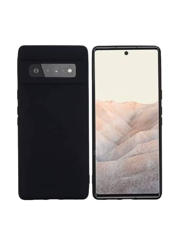 Google Pixel 7 Go Soft Silicone Mobile Phone Back Case Cover, Black