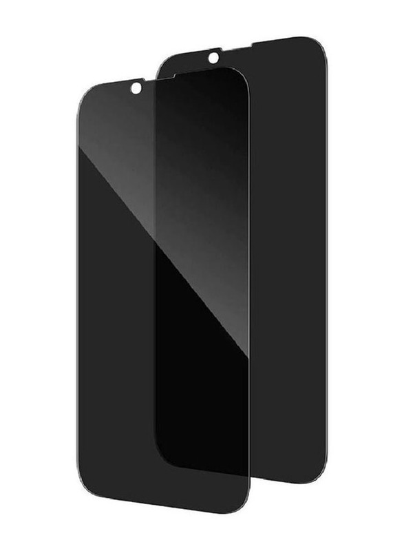 Apple iPhone 14 Plus 2-Piece Anti-Scratch Privacy Tempered Glass Screen Protector, Black