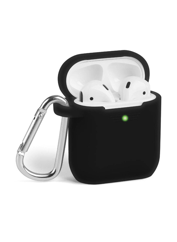 Protective Soft Silicone Case Cover for Apple AirPods 1, Black