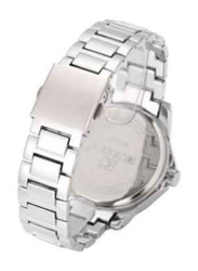 Curren Analog Watch for Men with Stainless Steel Band, Water Resistant and Chronograph, 8129, Silver-White