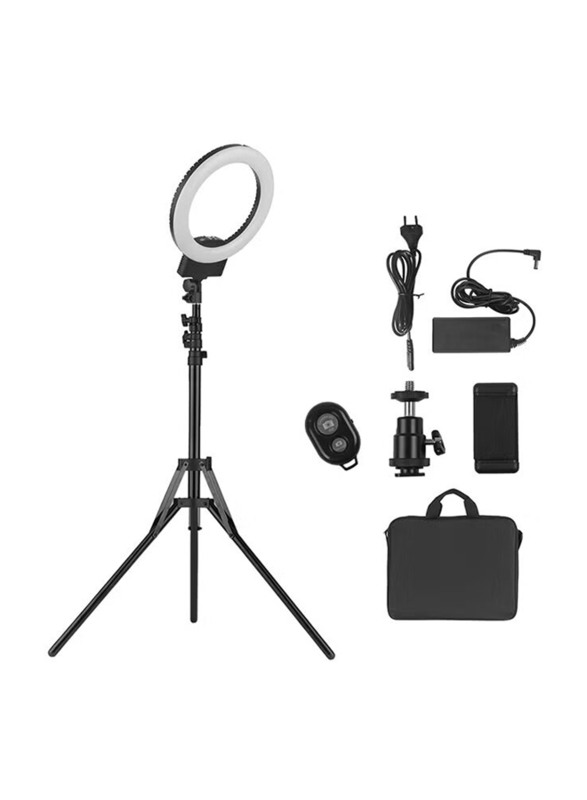 Universal LED Photography Ring Light Set, Black/White