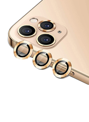 Techshare Apple iPhone 12 Pro Max Camera Lens Protector, 3 Pieces, Gold