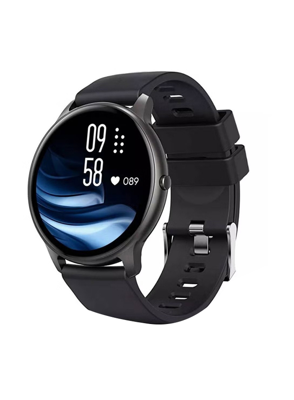 Waterproof Activity Tracker with Full Touch Colour Screen Smart Watch With Bluetooth Call for Women, Black