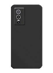 Vivo Y76 Protective Soft Silicone Bumper Mobile Phone Back Case Cover, Black