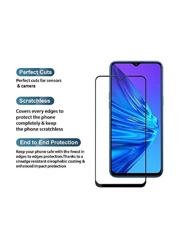 Xiaomi Redmi 8/8A Full Coverage HD Anti-Scratch Bubble-Free Tempered Glass Screen Protecter, Clear/Black