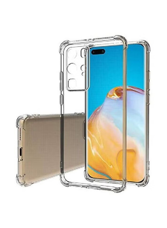 Huawei P40 Pro Crystal Clear Shockproof TPU Bumper Mobile Phone Case Cover, Transparent