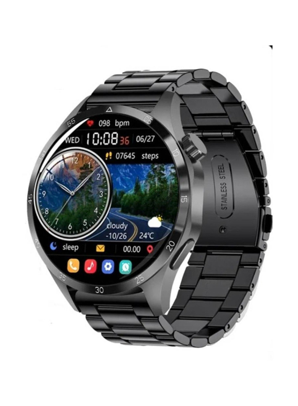 Roxxon New Bluetooth Calling Smartwatch, Heart Rate, Sleep Monitor, IP68 Waterproof, Black