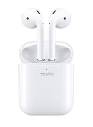 Yesido Wireless In-Ear Bluetooth  Earbuds with Charging Case, White