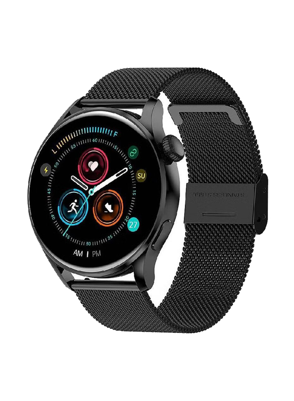 Sports Digital 46mm Bluetooth Smartwatch, Black