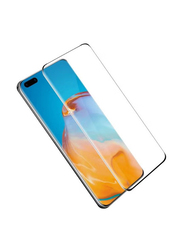 Huawei P40 Pro Protective 5D Glass Screen Protector, Clear/Black