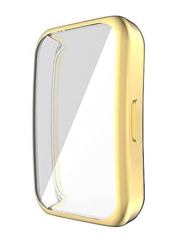 Full Coverage Scratch Proof Bumper Soft TPU Cover for Huawei Band 6/Honor Band 6, Gold