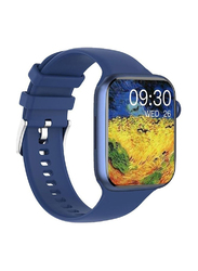 Smartwatch with Bluetooth Calling, Full Screen Touch & Heart Rate Monitoring, Blue
