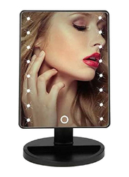 Touch Screen Vanity Makeup Mirror with LED Lights, Black