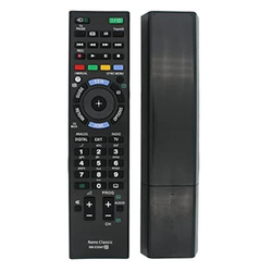 Nano Classic Replacement TV Remote Control for Sony Bravia Smart TV LCD/LED TV, RM-ED047, Black