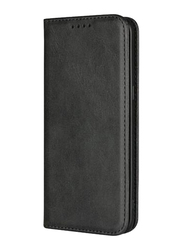 Samsung Galaxy S8 Plus PU Leather Mobile Phone Case Cover, Black