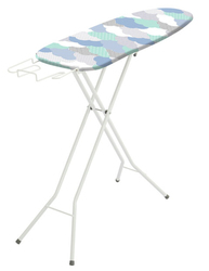 Adjustable Ironing Board with Iron Holder, Multicolour