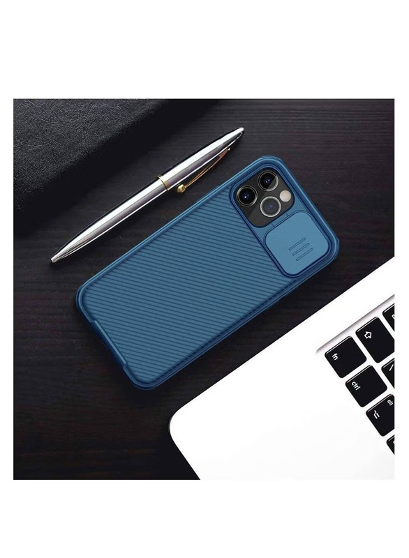 Apple iPhone 12 Pro Max CamShield Case with Slide Camera Cover Slim Protective Mobile Phone Case Cover, Blue