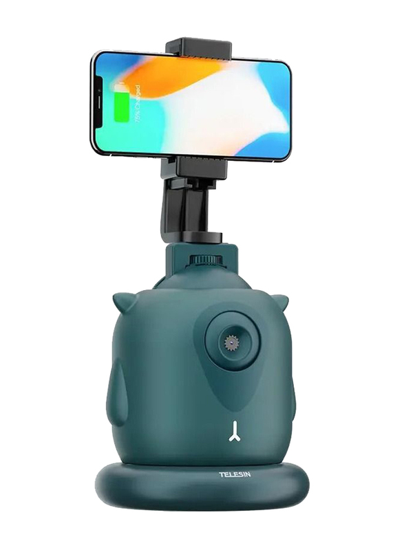 Telesin Little Demon 360-Degree Smart Tracking Camera/Phone Stand, Green