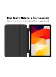 11-inch Xiaomi Redmi Pad SE (2023) Tri-fold Slim Lightweight Hard Shell Smart Protective Tablet Case Cover, Black