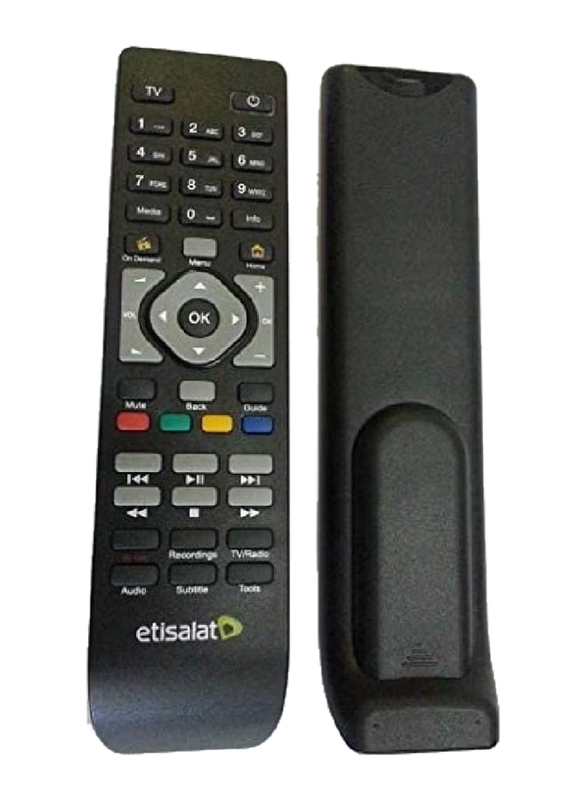 Etisalat Remote Control for Receiver, Black