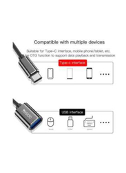 Yesido Super Fast Type-C Data Transmission OTG Cable, USB Type-C Male to USB 3.0 for Smartphones/Tablets, Black
