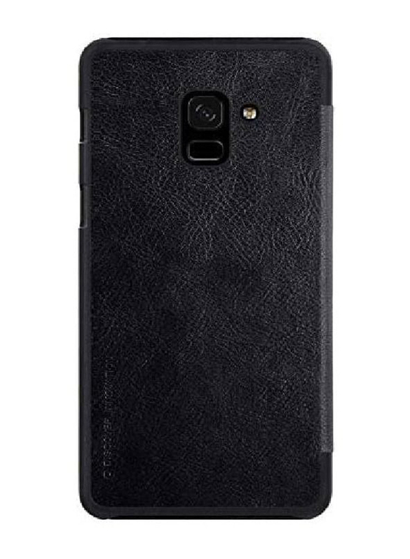 Nillkin Samsung Galaxy A8 Plus Qin Series Leather Mobile Phone Case Cover, Black