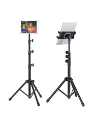 Universal 6 to 13-inch Telescopic Tripod Tablet Stand, Black