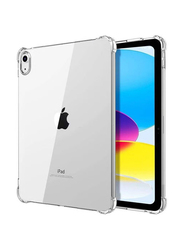 Apple iPad 10.9 Inch 10th Generation 2022 Ultra Clear Soft Flexible Transparent Bumper Back Tablet Case Cover, Clear