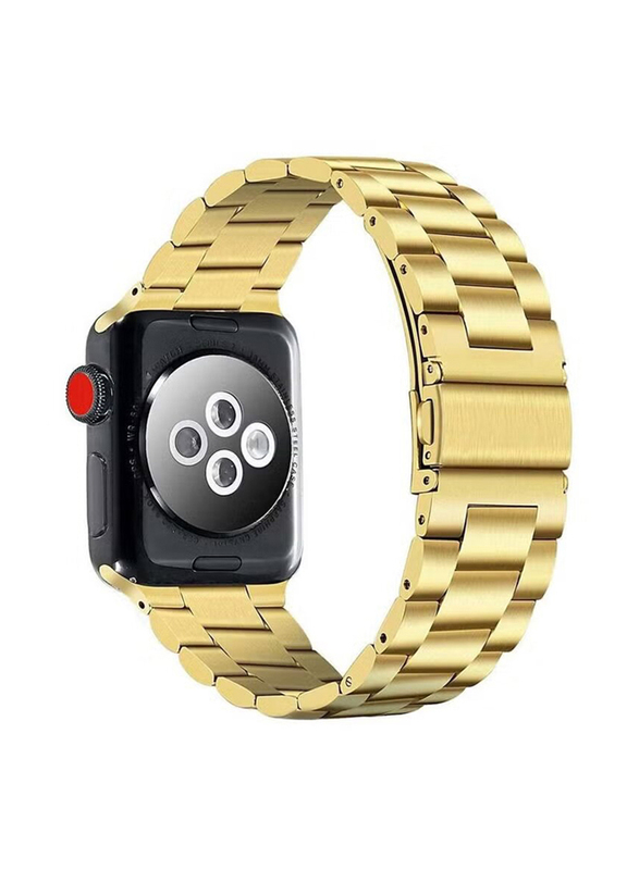 Replacement Stainless Steel Strap for Apple Watch 42mm, Gold