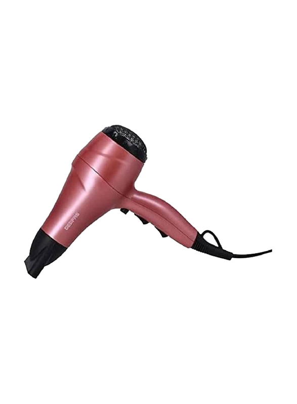 Geepas 4-in-1 Portable Hair Dryer Straightener Curler with Eva Bag Hair Dressing Set, Pink/Black