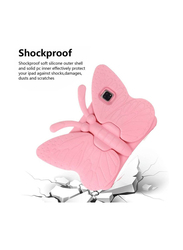 Apple iPad 4th Gen 10.9 2020/iPad Pro 11 Kids EVA Foam Shockproof Kickstand Butterfly Lightweight Tablet Case Cover, Pink