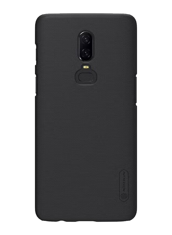 Nillkin OnePlus 6 Super Frosted Shield Hard PC Mobile Phone Back Case Cover, Black