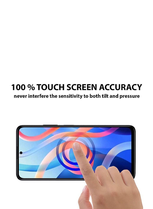 Xiaomi Redmi Note 11 Full Coverage Tempered Glass Screen Protector, Clear