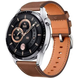 Fitness Tracker Smart Watch with Heart Rate/Sleep Monitor, Bluetooth Calls Voice Chat, Full Touch Screen IP68 Waterproof Silver/Brown